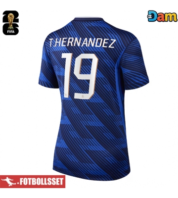 Frankrike Theo Hernandez #19 Hemmatröja Dam VM 2026 Kortärmad